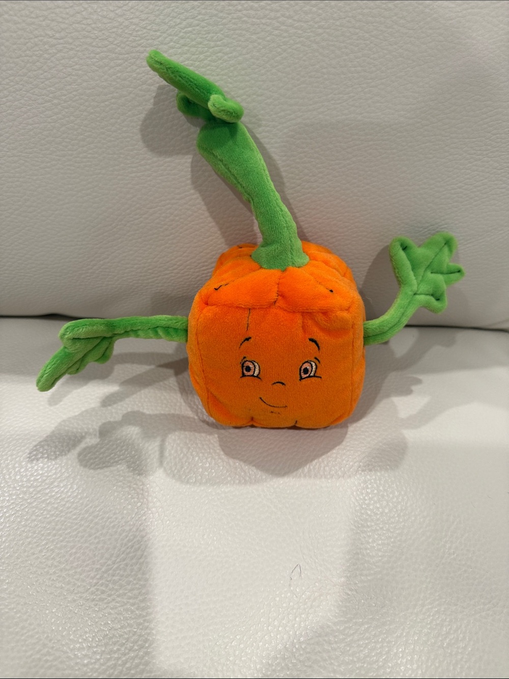 Spooky the Square Pumpkin Plushie Orange